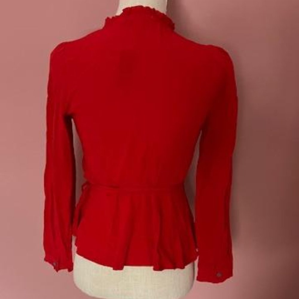 Loft Ruffle Wrap Blouse - Picture 8 of 12